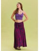 Gipe Waist Tied Wine Bohemian Skirt 4499